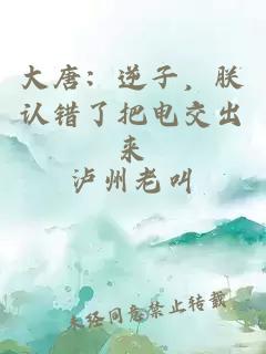 大唐：逆子，朕认错了把电交出来